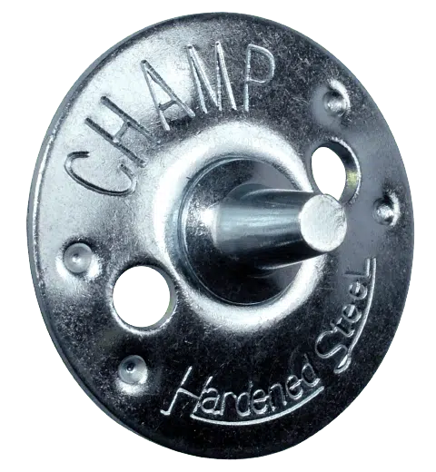 Champ Hardened Steel Metal Spikes Small Metal Thread 6mm Silver