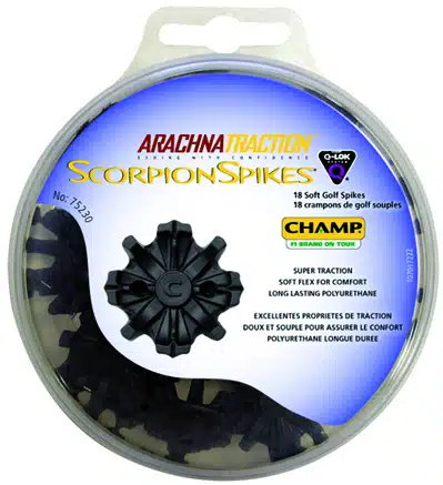Champ Scorpion Golf Cleats Q-Lok Thread | Black - Image 2