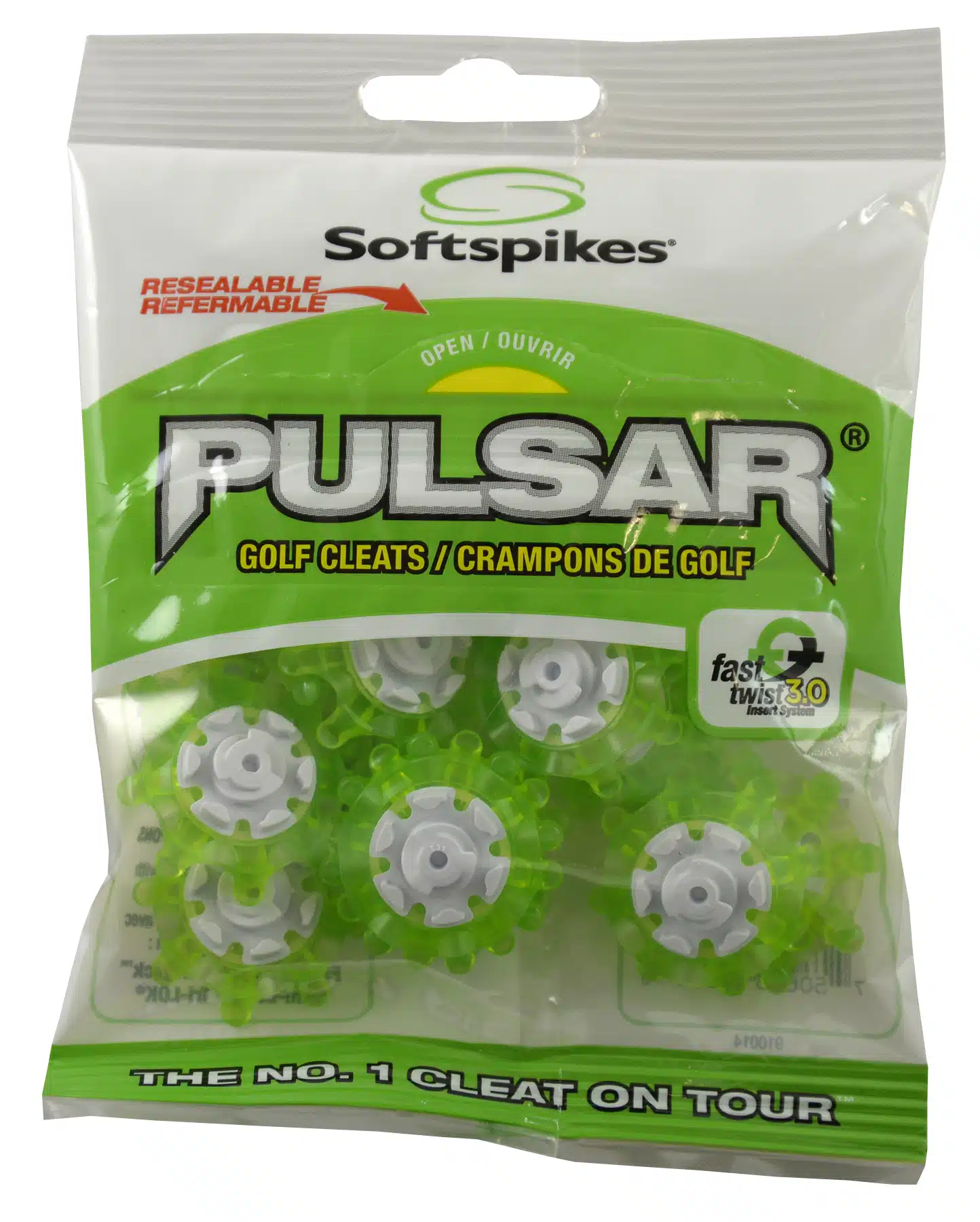 Softspikes Pulsar Golf Cleats Fast Twist® 3.0 Slime/Green - Image 3