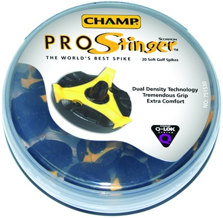 Champ ProStinger Golf Cleats Q-Lok Thread | Yellow/Black - Image 2