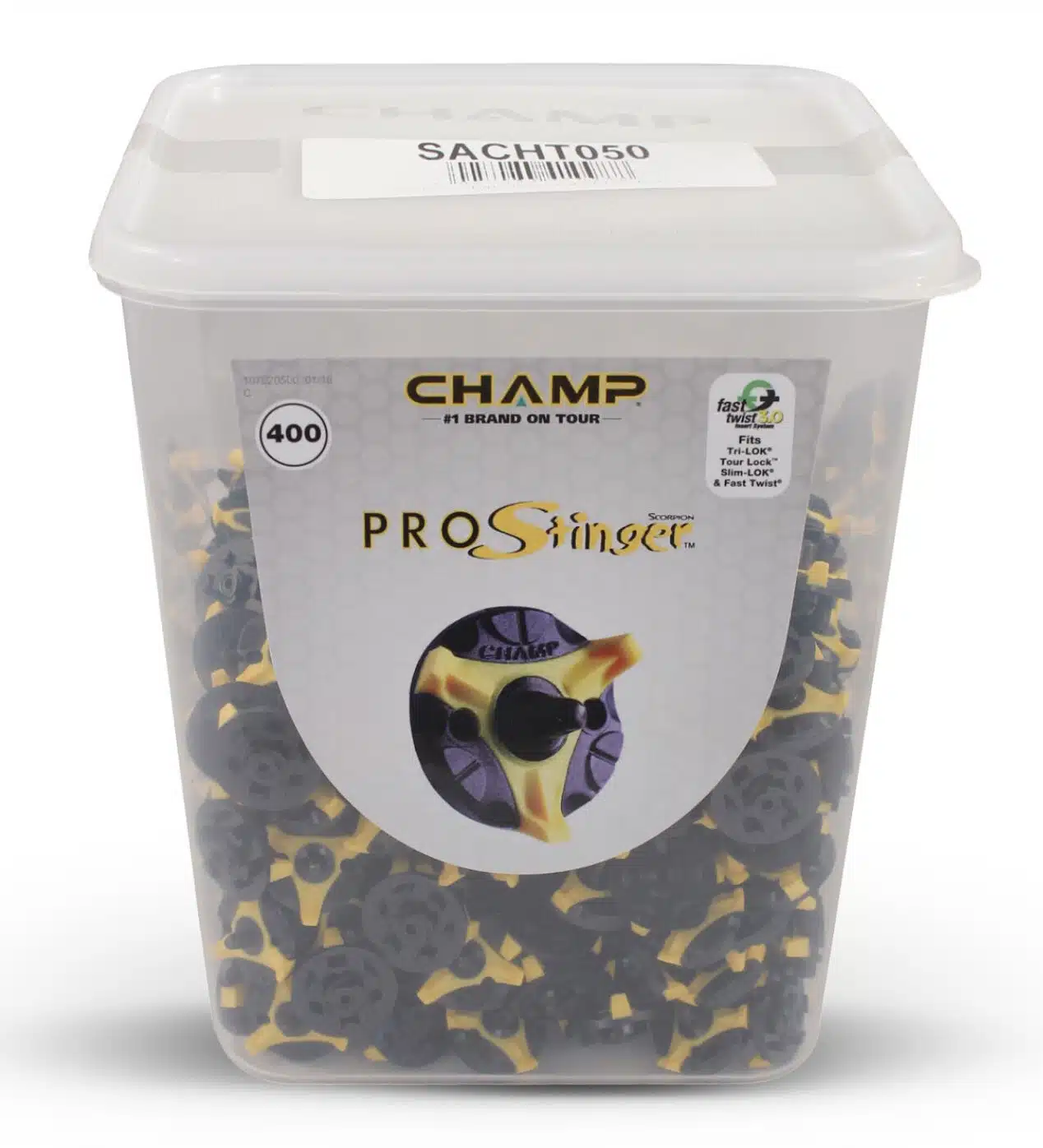 Champ Pro Stinger Golf Cleats Fast Twist FT3 3.0 Bulk Bowl (400)